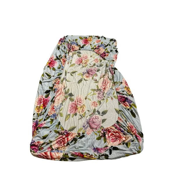 Posh Peanut Country Rose Fitted Crib Sheet Standard Size Viscose Bamboo - Picture 3 of 4